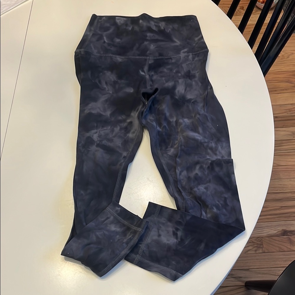 Lululemon Black Tie-Dye Leggings
